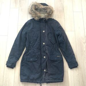 Abercrombie & Fitch Navy Winter Parka Jacket